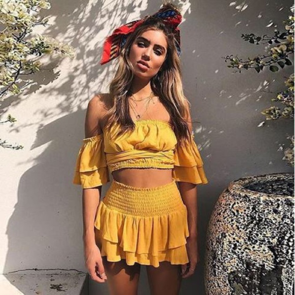 Boho style two piece set